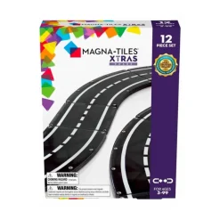Magna-Tiles Xtras Saet Med Vejbaner, 12 Dele