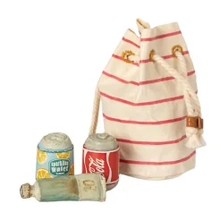 Maileg Bag W. Beach Essentials 11-1305-00