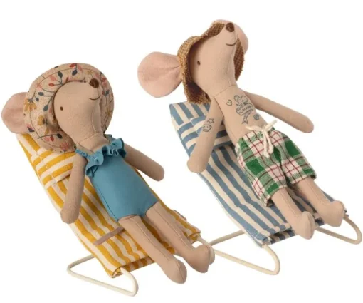 Maileg Beach Chair Set, Mouse 11-1407-00