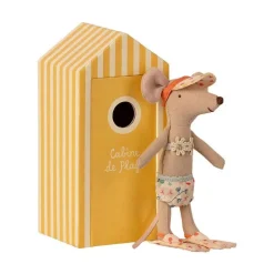 Maileg Beach Mice, Big Sister In Cabin De Plage 16-1731-01