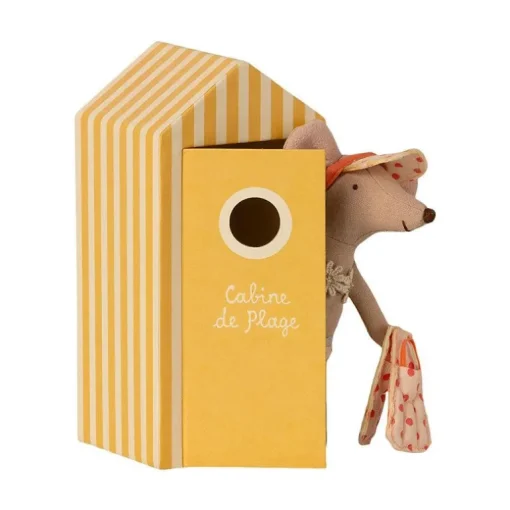 Maileg Beach Mice, Big Sister In Cabin De Plage 16-1731-01