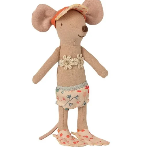 Maileg Beach Mice, Big Sister In Cabin De Plage 16-1731-01