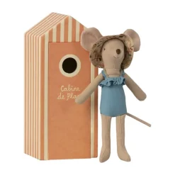 Maileg Beach Mice, Mum In Cabin De Plage 16-1741-01
