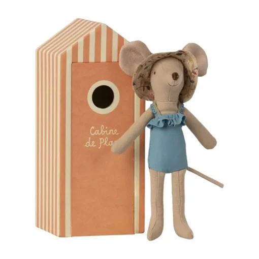 Maileg Beach Mice, Mum In Cabin De Plage 16-1741-01
