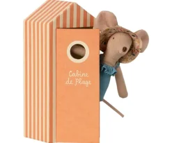 Maileg Beach Mice, Mum In Cabin De Plage 16-1741-01