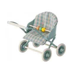 Maileg Klapvogn, Baby Mus - Mint