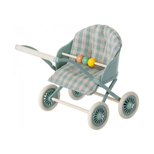 Maileg Klapvogn, Baby Mus - Mint