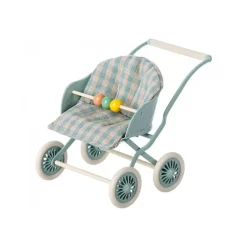 Maileg Klapvogn, Baby Mus - Mint