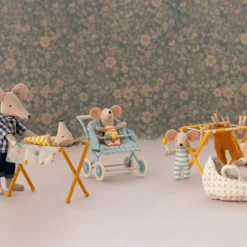 Maileg Puslebord, Baby Mus - Okker
