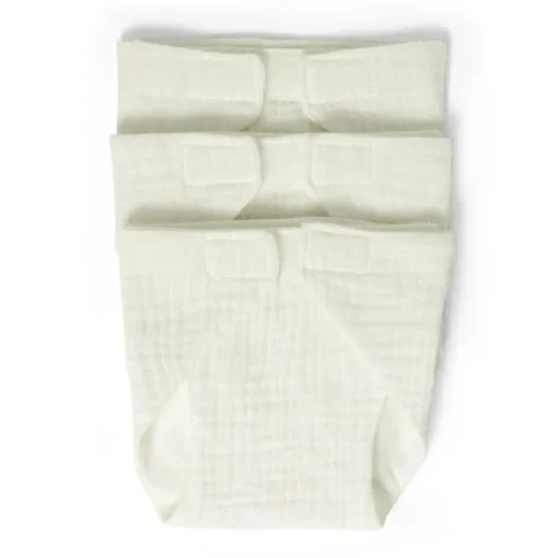 Mamamemo 3Pk Dukkerbleer I Stof, Hvid