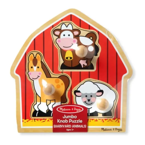 Melissa & Doug Puslespil Bondegard, 3 Brikker