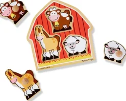 Melissa & Doug Puslespil Bondegard, 3 Brikker