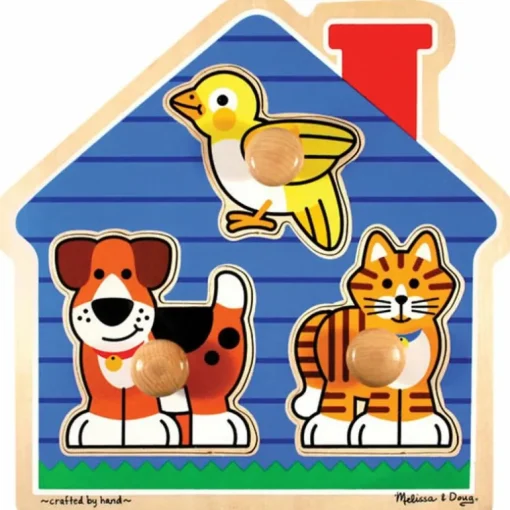 Melissa & Doug Puslespil Husdyr, 3 Brikker