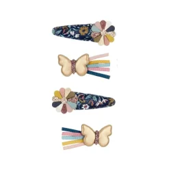 Mimi & Lula - 4 Harclips - Butterfly Winter Flora