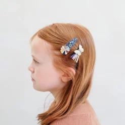 Mimi & Lula - 4 Harclips - Butterfly Winter Flora