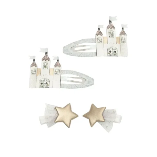 Mimi & Lula 4 Harclips - Castle And Star Fairytale