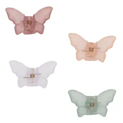 Mimi & Lula 4 Harklemmer - Frosted Butterflies