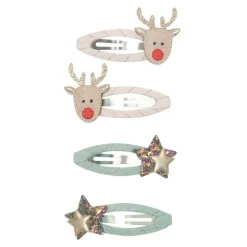 Mimi & Lula 4 Harspaender - Reindeer Christmas