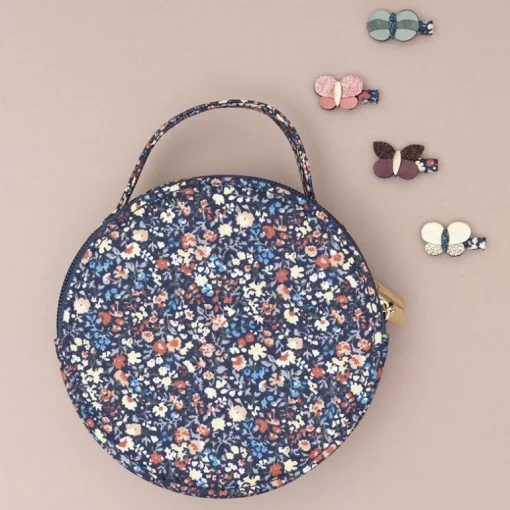 Mimi & Lula Rund Skuldertaske - Fleur Winter Ivy