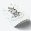 Mouse & Pen A7 Kort Baby Flodhest