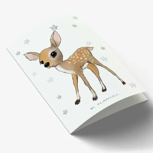 Mouse & Pen A7 Kort Be Playful Bambi