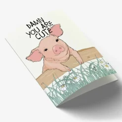 Mouse & Pen A7 Kort Damn You Are Cute