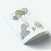 Mouse & Pen A7 Kort Elephant Balloon