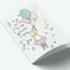 Mouse & Pen A7 Kort Fly Me To The Moon Lyserod