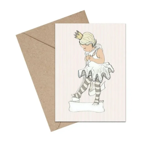 Mouse & Pen A6 Kort Little Ballet Girl
