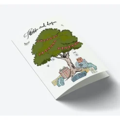 Mouse & Pen A7 Kort, Tillykke Med Dagen (Trae Og Gaver)