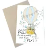 Mouse & Pen A6 Kort What If I Fall