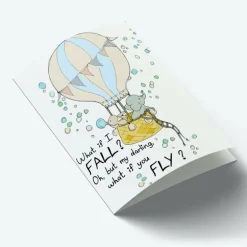 Mouse & Pen A7 Kort What If I Fall