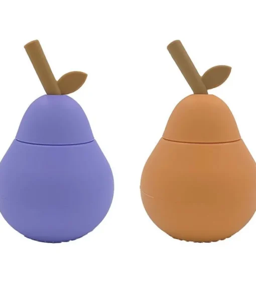 Oyoy 2Pk Pear Drikkekop M.Sugeror, Apricot/Purple