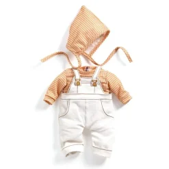 Pomea Dukketøj - Saet Med Overalls, Cannelle