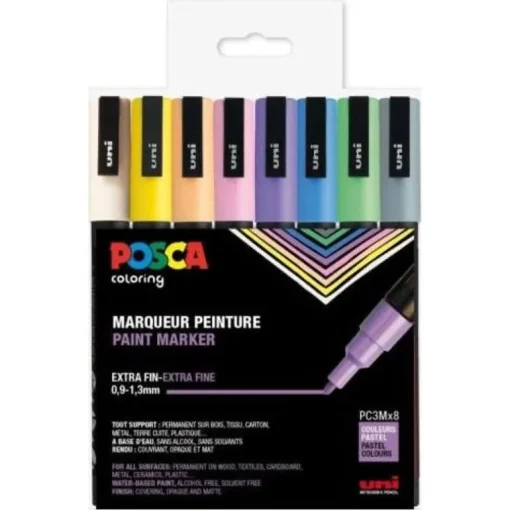 Posca Corner Pc-3M-8 Pastel