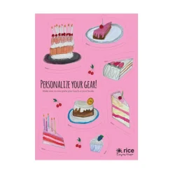 Rice Klistermærker - Pink - Sweet Cake