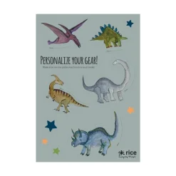 Rice Klistermærker - Stovet Gron - Dino