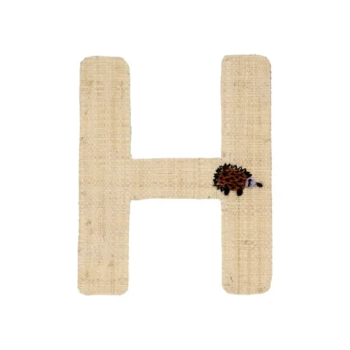 Rice Raffia Klistermærker - H - Pindsvin