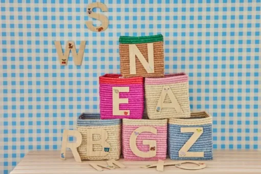 Rice Raffia Klistermærker - Z - Blomst
