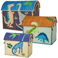 Rice Raffia Mellem Opbevaringshus - Dino