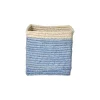 Rice Raffia Opbevaringskurv - Bla/Natur