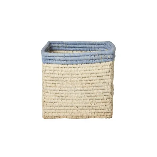 Rice Raffia Opbevaringskurv - Nature/Bla