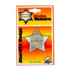 Robetoy Sherifstjerne Metal, 7 Cm