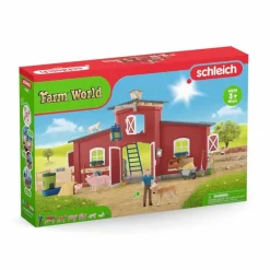 Schleich Red Barn With Animals And Accessories