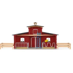 Schleich Red Barn With Animals And Accessories