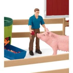 Schleich Red Barn With Animals And Accessories