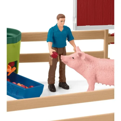 Schleich Red Barn With Animals And Accessories