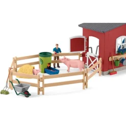 Schleich Red Barn With Animals And Accessories
