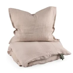 Sebra Musselin Sengetøj, Baby - Seabreeze Beige