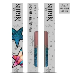 Snails Negle-Glitter 2 I 1, Blue